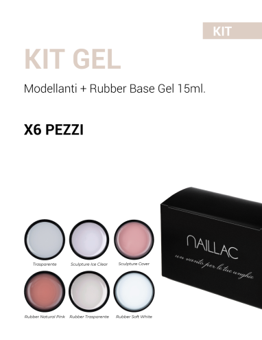 Kit Gel Mix Modellanti + Rubber Base 15 ml